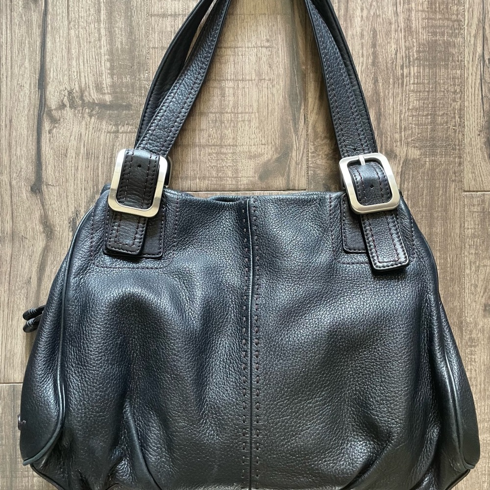 Cole Haan Black Leather Tote Bag